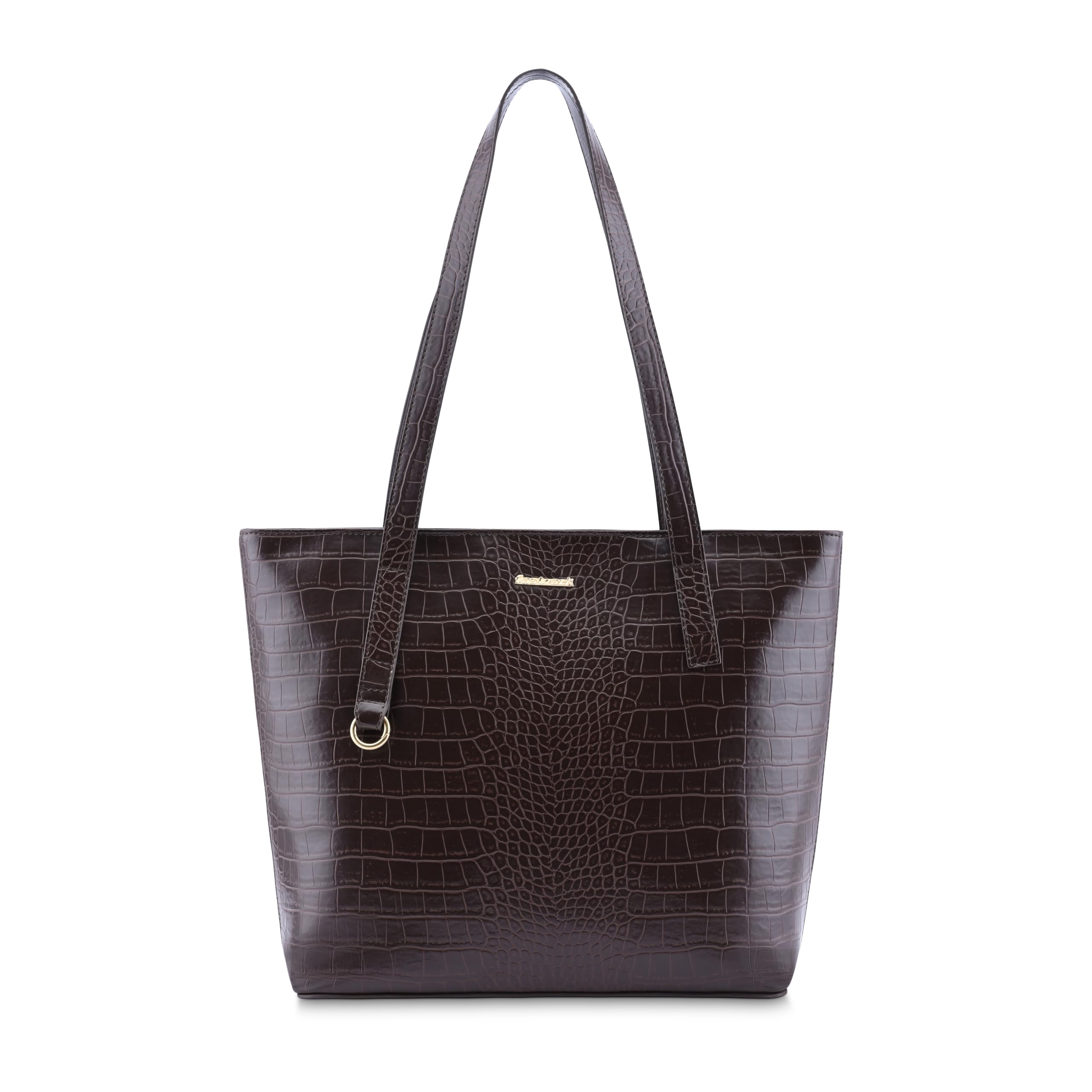Fastrack Laptop Tote Bag for Women | Sleek Faux Leather Work Tote Fits Upto 15” Laptop | Spacious Interior with Utility Pockets | Stylish Everyday Office Bag with Zipper Closure