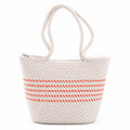 YOUD Rope Handbag | Cotton Tote Handmade Bag for Women | Woven Stylish Shopping Purse (White)