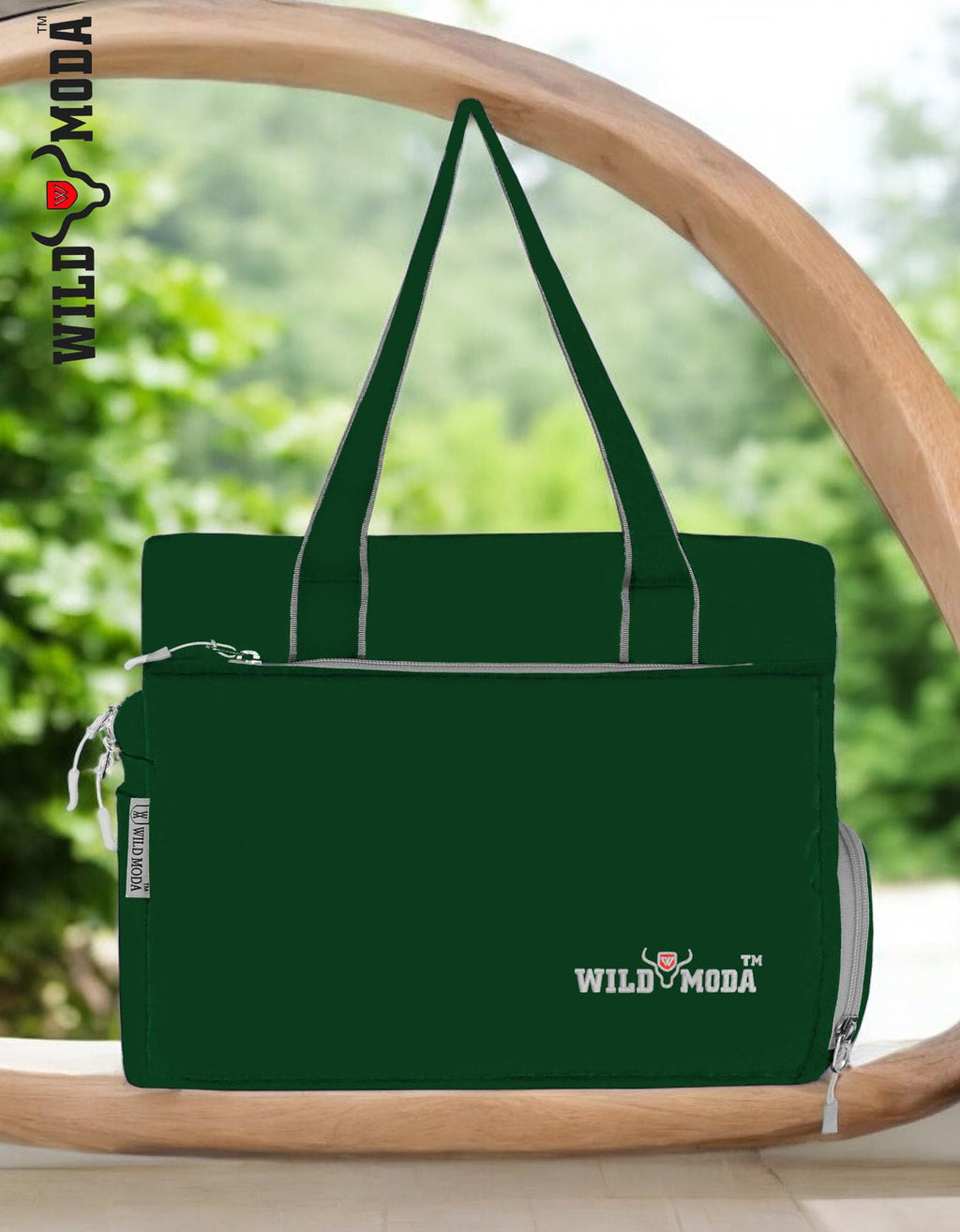 WILD MODA Women Womania Shoulder And Tote Bag For Ladies (Green)