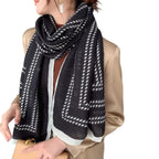 CrossKulture Viscose Scarf for Women | Lightweight & Long | Stole with Stylish Design | Neck, Hair & Head Scarf for Women & Girls | All Season Accessory (Graphical25)