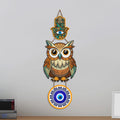 Artvibes Lucky Owl Evil Eye Hanging Decor for Main Door & Entrance | Nazar Protection MDF Wall Art | Vastu Decorative Accent for Living Room | Office | Balcony & Hallway | Home Decoration (WH_8524N)