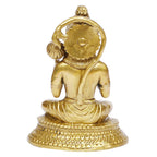 ARTVARKO Brass Lord Hanuman Murti for Home Puja Blessing Posture Idol Bajrangbali with Gada Statue for Pooja Gift Living Room Mandir Height 7 Inches