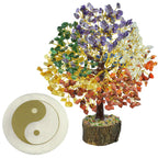 Reiki Crystal Products 7 Chakra Tree 300 Beads | Selenite Charging Plate