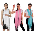 KISER Cotton Scarf for Women | Lightweight Ladies Stole for Summer | Soft Breathable Dupatta Style Scarf | 70 x 180 cm | Comfortable Everyday Neck Wrap | Elegant Coverup Accessory Soft
