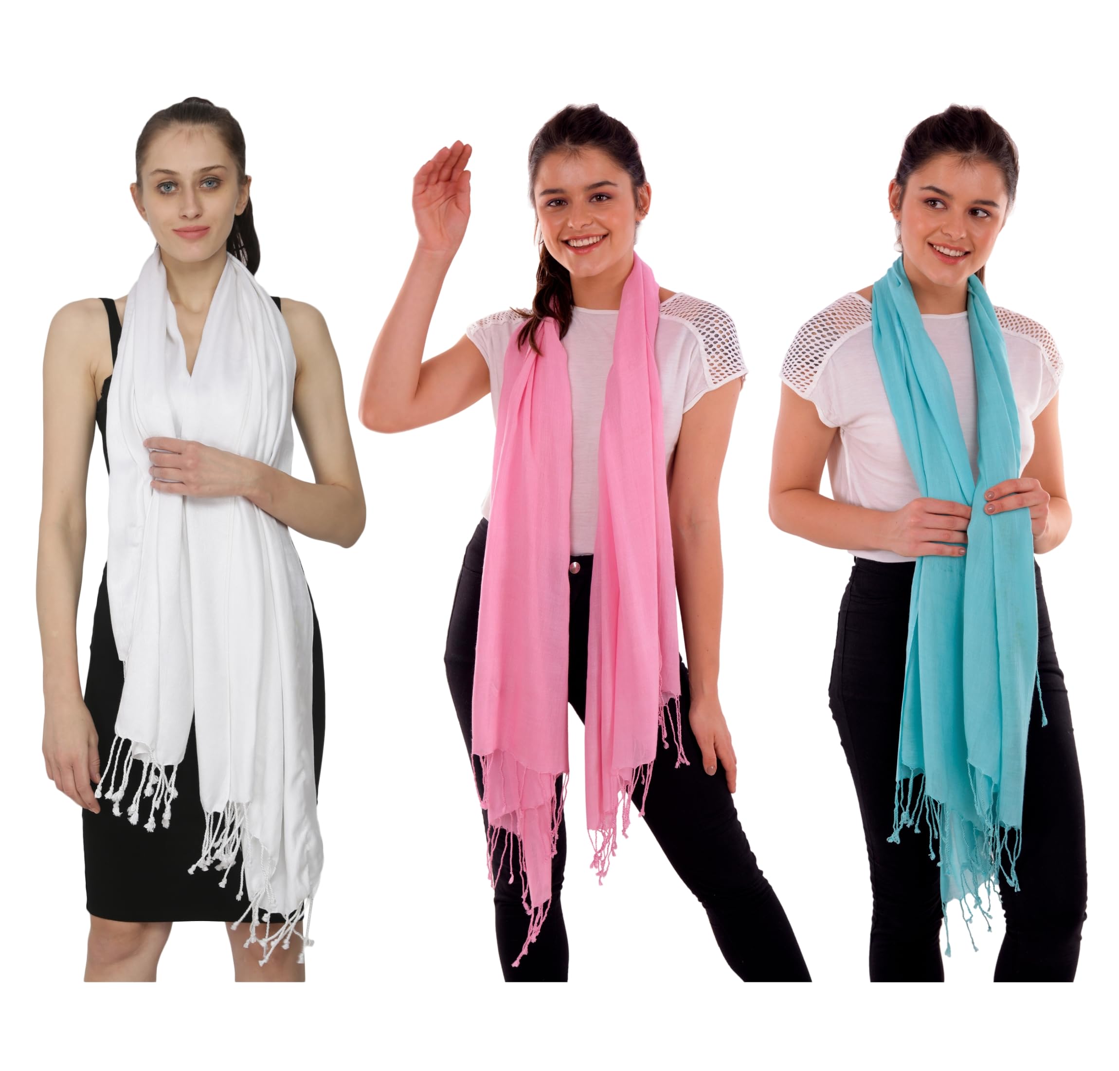 KISER Cotton Scarf for Women | Lightweight Ladies Stole for Summer | Soft Breathable Dupatta Style Scarf | 70 x 180 cm | Comfortable Everyday Neck Wrap | Elegant Coverup Accessory Soft