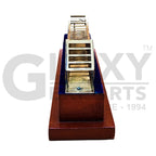 Glaxy Exports Handcrafted Brass Howrah Bridge Decorative Model, Golden, Traditional Indian Architecture, Table Top Display, 19x5x7 cm, Home Office Decor