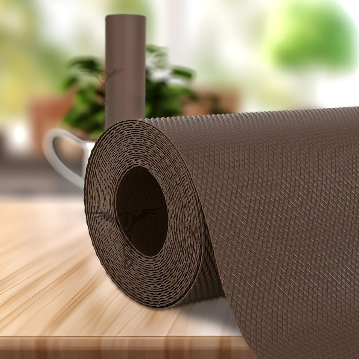 SITTELLA® (45cm x 1000cm) Food-Grade Anti-Slip Self Liner Mat | Drawer Mat | Kitchen Shelf Sheet | Shelf Liners for Kitchen Shelves | Shelf Liner | Fridge Liners (Coffee) Kafalo