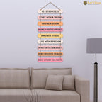 Artvibes Keys to Success Quotes MDF Wood Wall Hanger Ornaments | Quotes Decor Item | Motivational Wall Decor | Wall Accent | Graphic Art | Gift Items | Office Wall Decoration Items (WH_9321N)