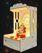 Alpine Willow Temple for Home with Door (Height-20 inches) I Puja Mandir for Home with Doors I Pooja mandir with Door I Wooden Temple I Laddoo Gopal mandir I Devghar I Pooja Unit I Pooja ghar