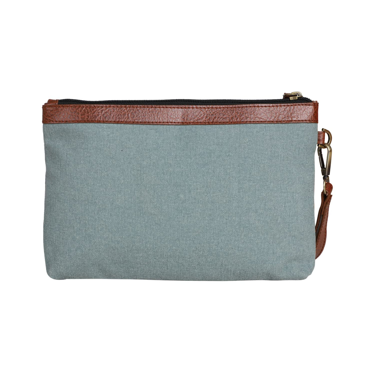 Mona B Canvas Tote Handbag for Women with Pouch perfect for Travel, College and office Use - Sky