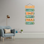 Artvibes Home Is When Love Resides Wooden Wall Hangings Decor For Home | Living Room | Quotes Decor Item | Home Quotes Wall Hanging | Modern Decor Items | Wall Poster | Artworks Hangings (WH_6611N)