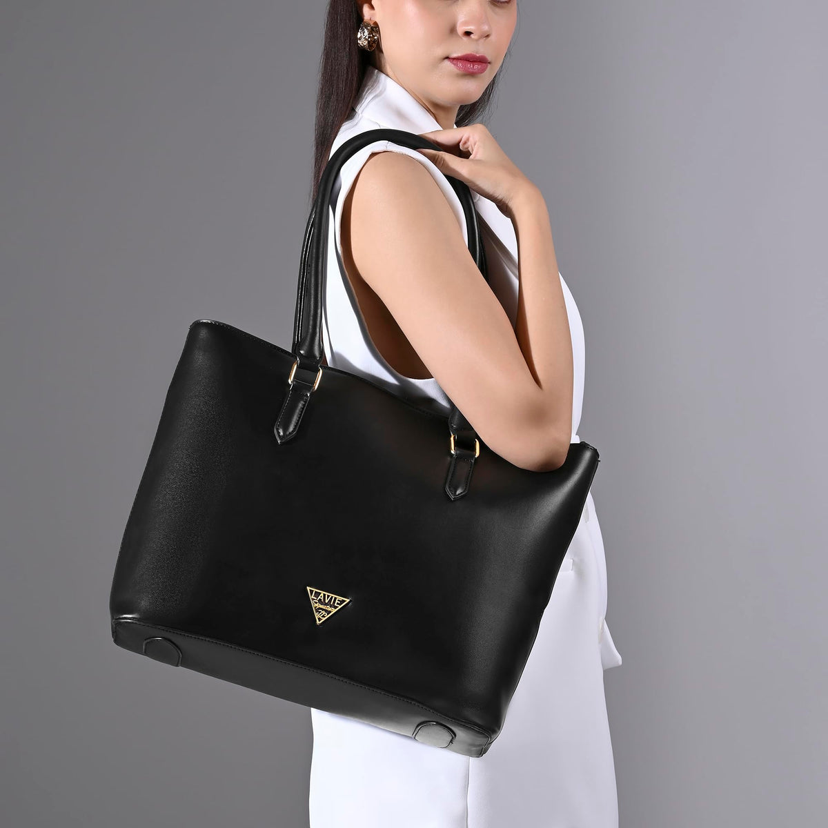 Lavie Signature Women's Detroit Pro Laptop Tote Handbag for Women | Fits Upto 15 Inch Laptop | Laptop Bag for Work | Ladies purse | Stylish Shoulder Bag | Gift For Women