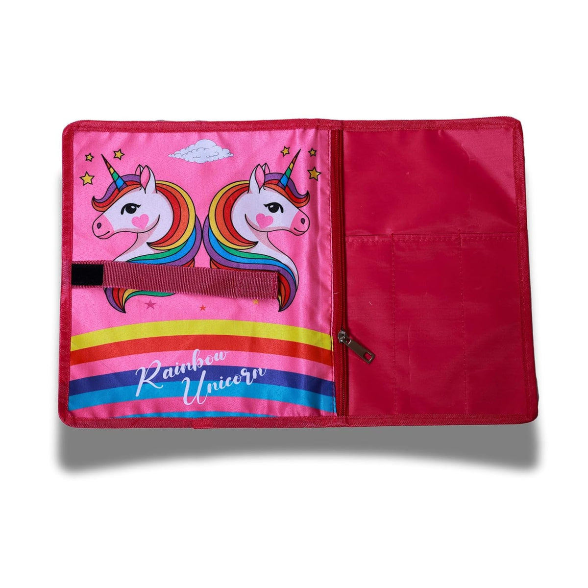 Personalized Name Placemat Stain-Resistant Waterproof Rainbow Unicorn Printed Placemats Roll Up Tablemats for Kids & Teenagers, Dinning mats with Customised Name on it Kafalo