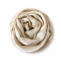 Leaf & FEATHER™ Muna Satin Hijab Scarf for Women | 200 x 70 cm | Silky Smooth & Lightweight | Daily and occational wear (Cream White)