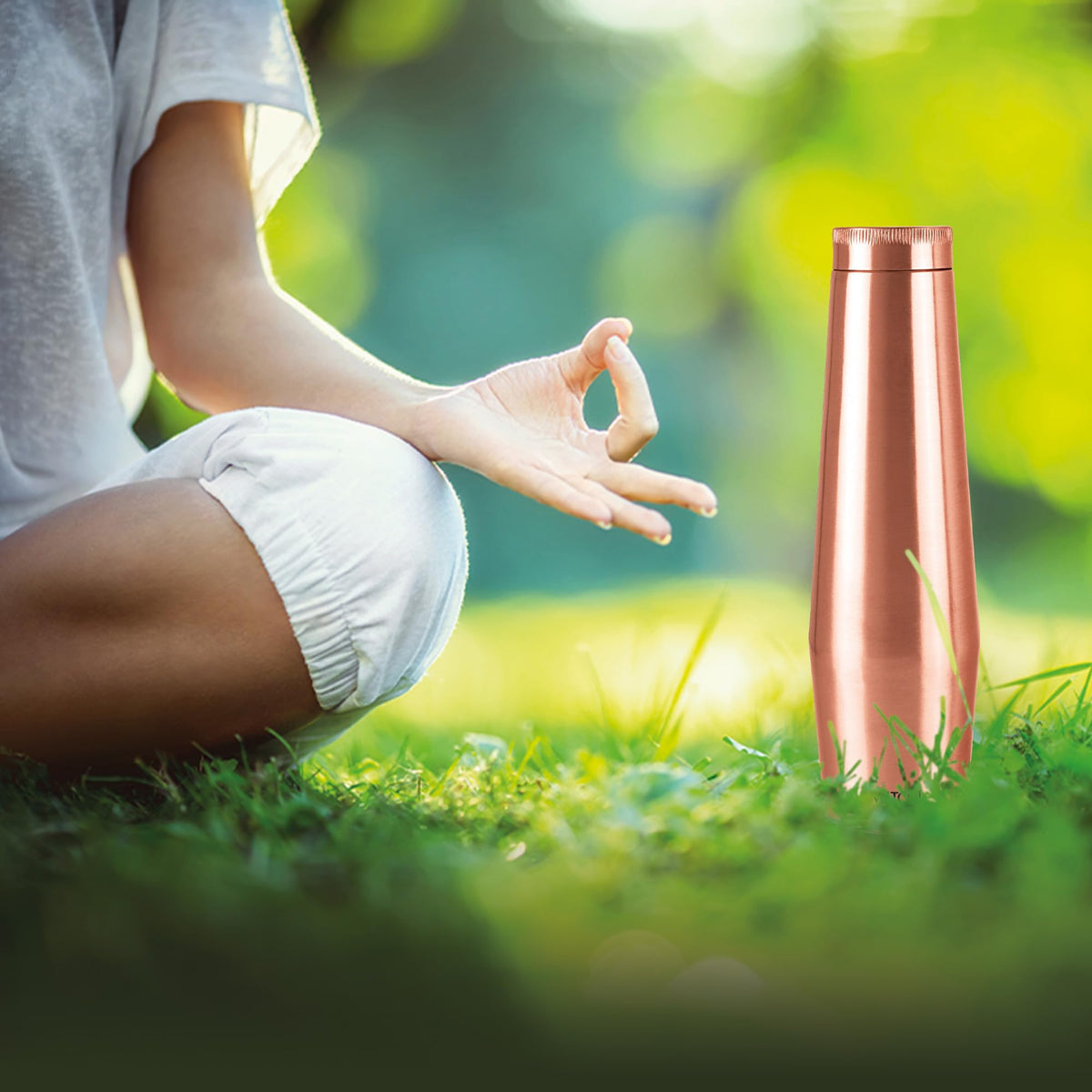 MILTON Copper Crown 1100 Bottle, 950 ml,100% Pure Copper, BPA Free Water Bottle, Leak Proof, Office Bottle, Boosts Immunity, Supports Digestive & Liver Health, Ayurveda Inspired