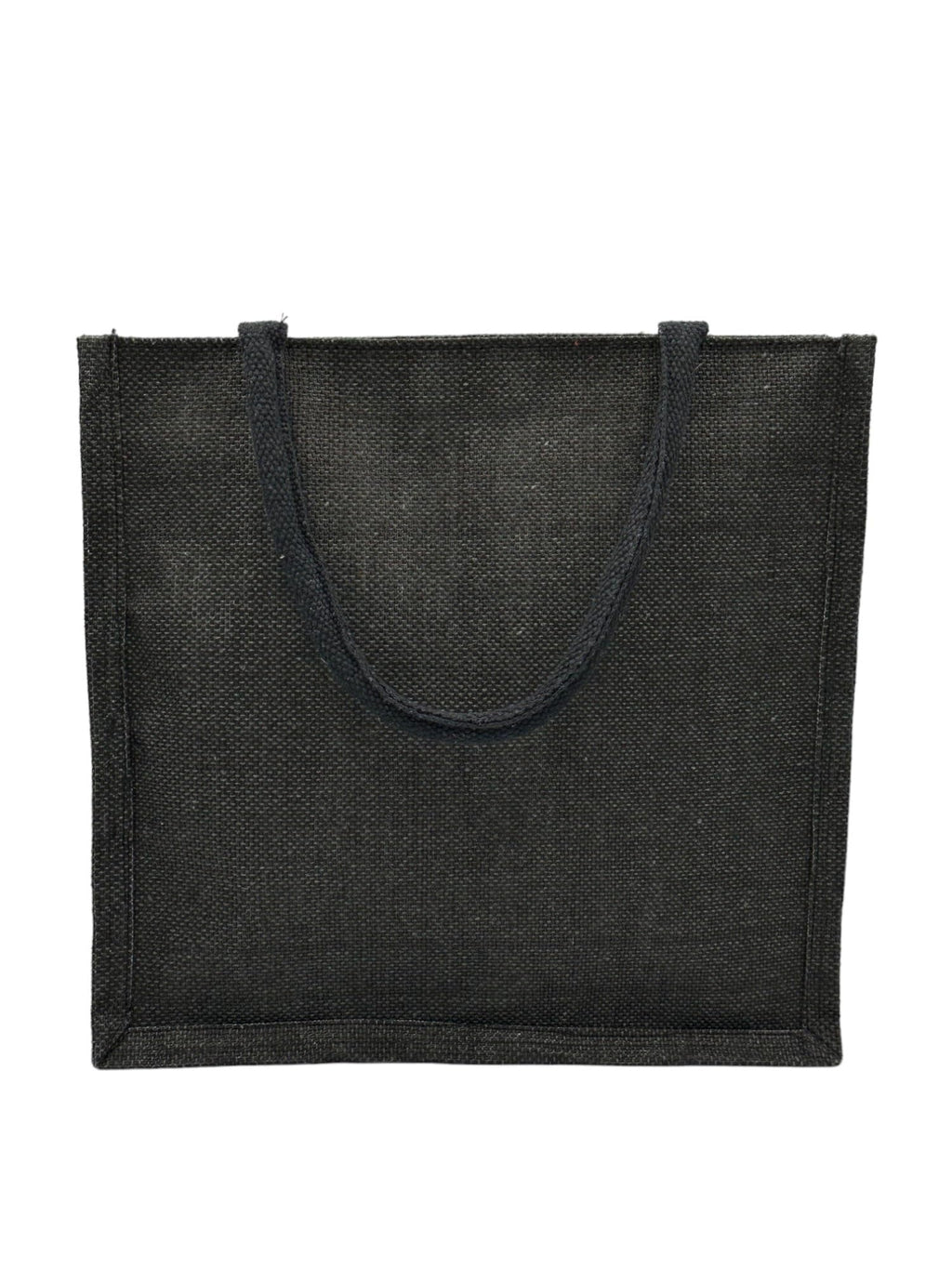 JUTEKA Printed Eco Friendly Jute Bag with Zipper Closure and Premium Cotton Handles for Lunch, Grocery, Tiffin, Office, Shopping