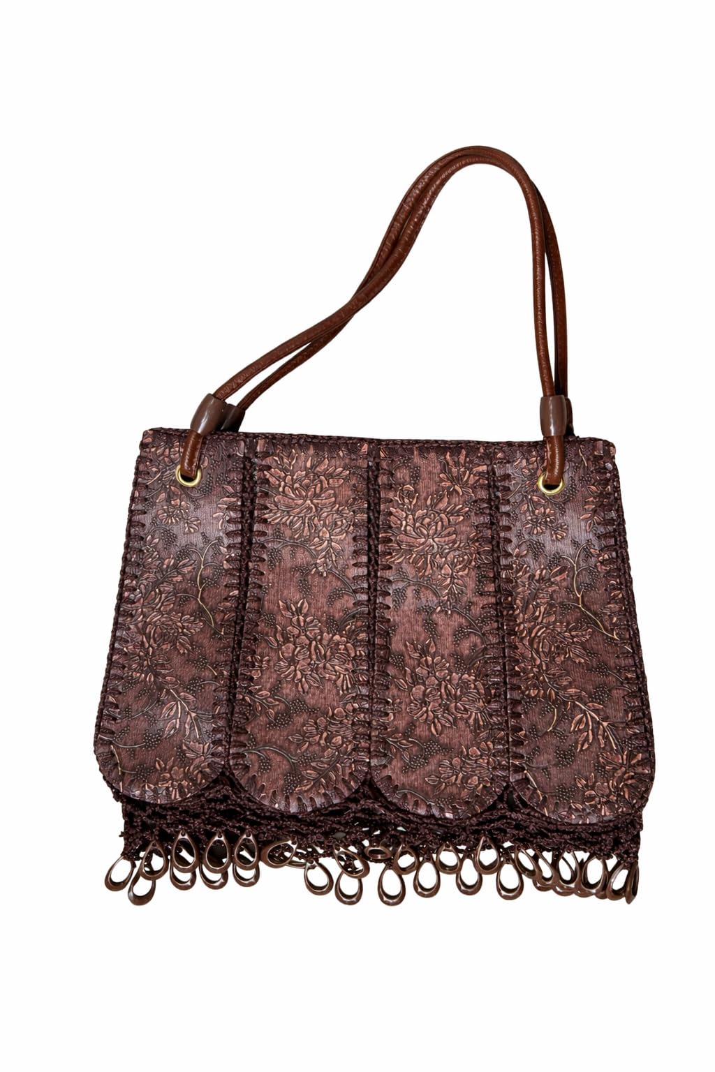 Women Stylish Handbag Designer Embossed Tote Bag Elegant Shoulder Strap Fashion Hand Carry Purse for Daily Use Coffee Color Office Casual Outings Use