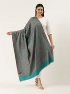 Pashmoda Women Aaraish Kashmiri Royal Paisley Design Jamawar Shawl (Size: 101 X 203 Cms)