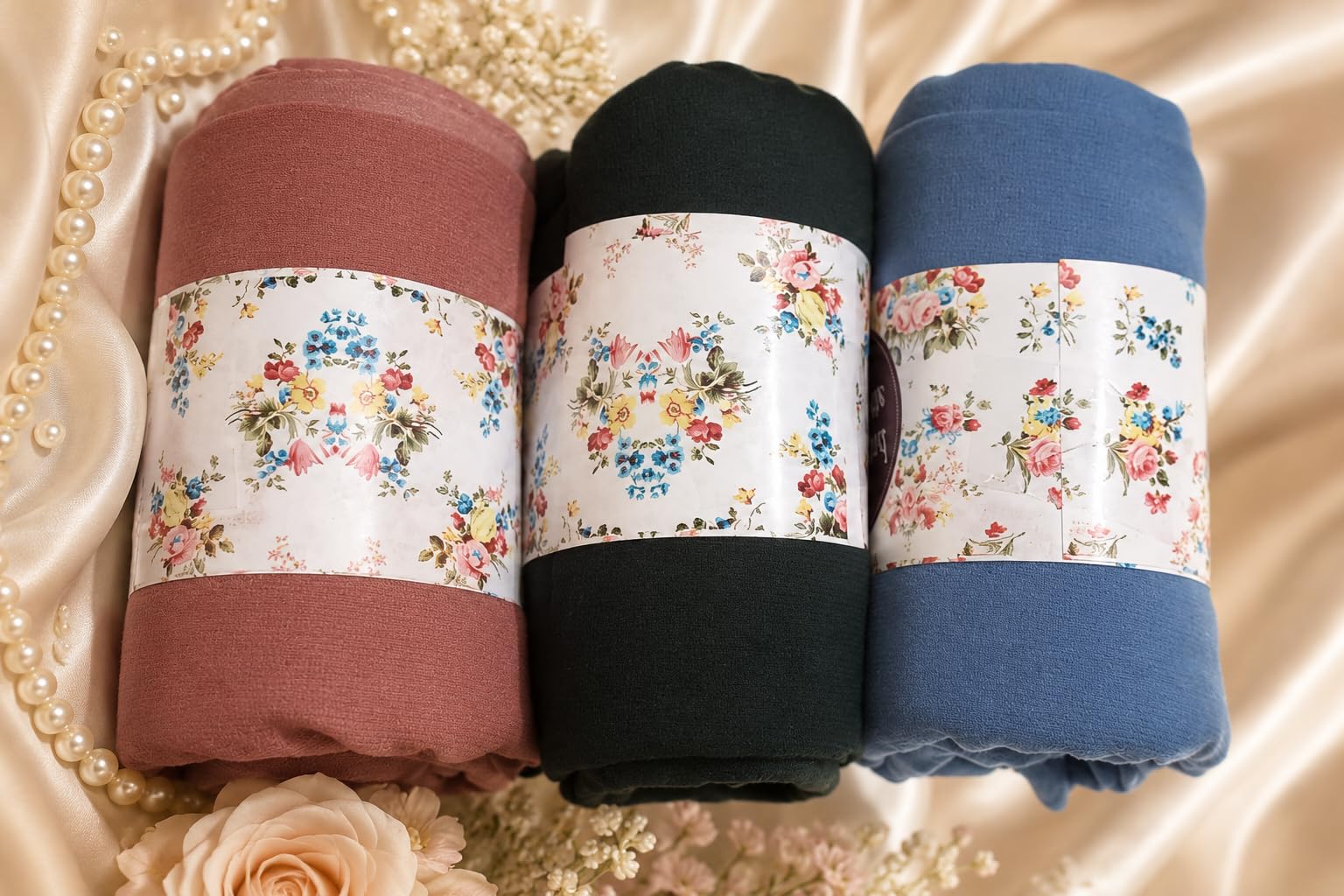 Trending Plain Chiffon Georgette Fancy Hijab/Scarves/Shawl/Stoles/Duppatta Combo of 3 Muslim Women Malaysian Soft College Girls Abaya Scarf Collection (Dark Mocha, Brown, khaki)