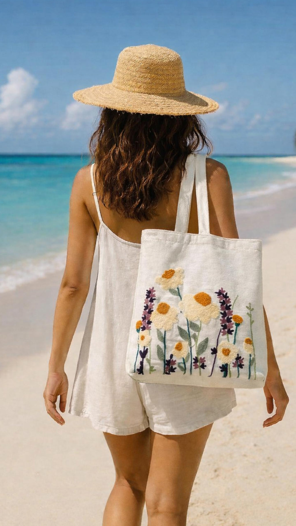 ABSTRACT INDIA Handcrafted Shoulder Tote Bag with Zipper Closure | Cotton Canvas Breathable fabric | Travel, Office, College & Daily Use Tote Bag for Women