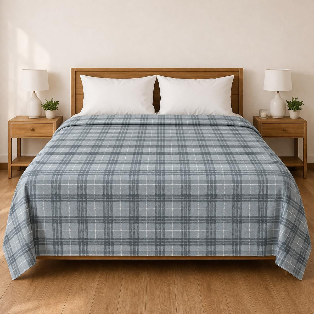 Premium Flannel Dohar for Double Bed | Ultra Soft & Lightweight AC Blanket | Breathable All Season Blanket Ac Quilt for Summer & Mild Winter | Machine Washable (84x90 Inches)_Print Style 37 Kafalo