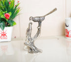 KridayKraft Love Birds Couple Kissing Sitting on Tree,Animal Showpiece for Home Decorative Statue, Gift for Boyfriend,Girlfriend,Wife,Husband,Friends,Happy Home Decoration Idol Showpiece (Silver)