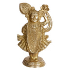 ARTVARKO Brass Shrinathji murti God Avatar of Shri Krishna Height 12.5 Inches