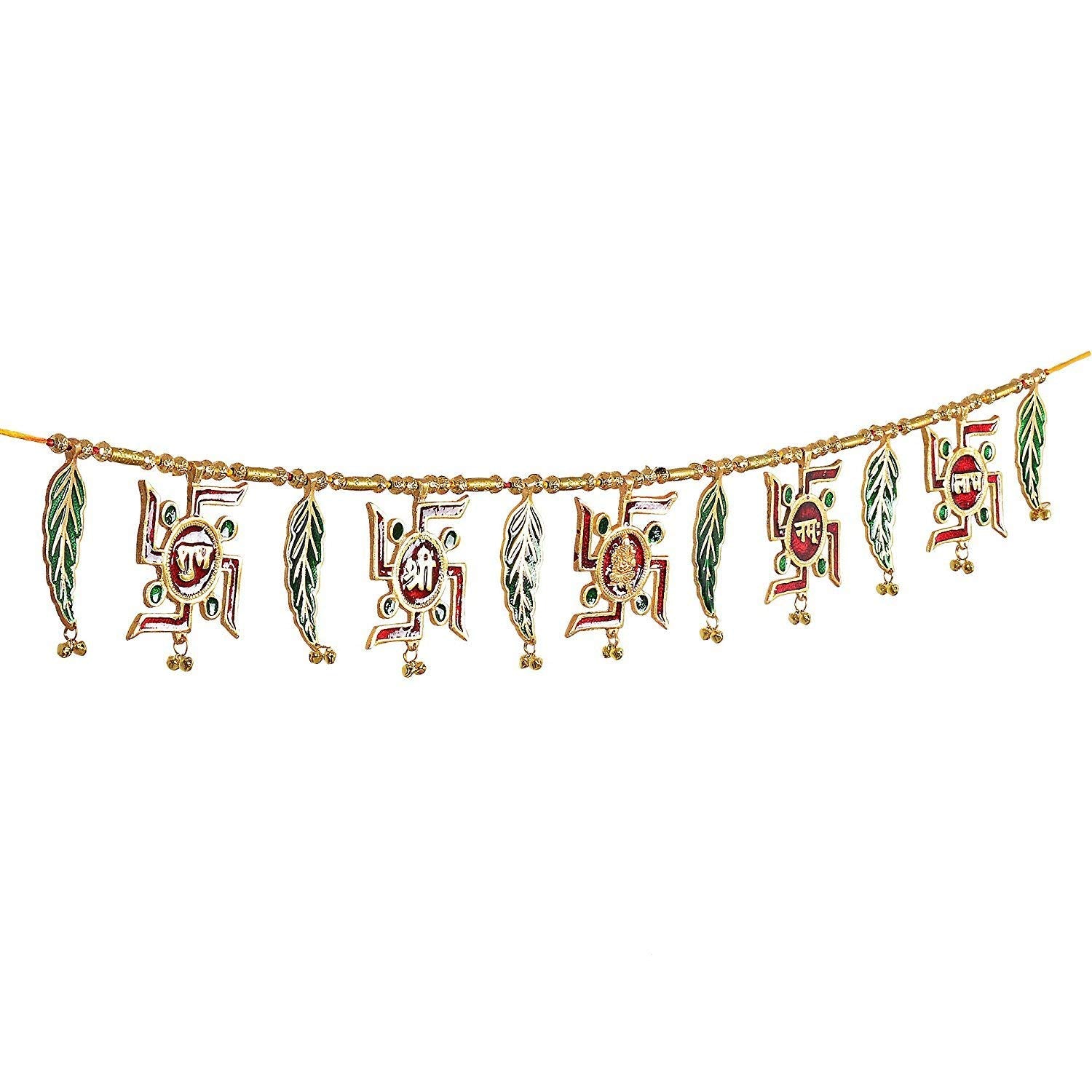Prince Home Decor & Gifts Metal 36-inch Decorative Ethnic Bandarwal Toran Door Hangings