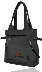 WILD MODA College and Office Tote Bag for Girls and Women (Grey)
