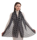 EH 100% Pure Mulberry Silk Scarf for Women, head scarf, neck scarf, hair scarf, digital printed long (22 X 72) (MC 21)