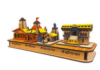 RUDRA BLESSING CENTER 3D Char dham Wood Tempal for Home Decoration and Gift kedarnath, Badrinath,Yamunotri, Gangotri 3D Wooden Handmade Temple