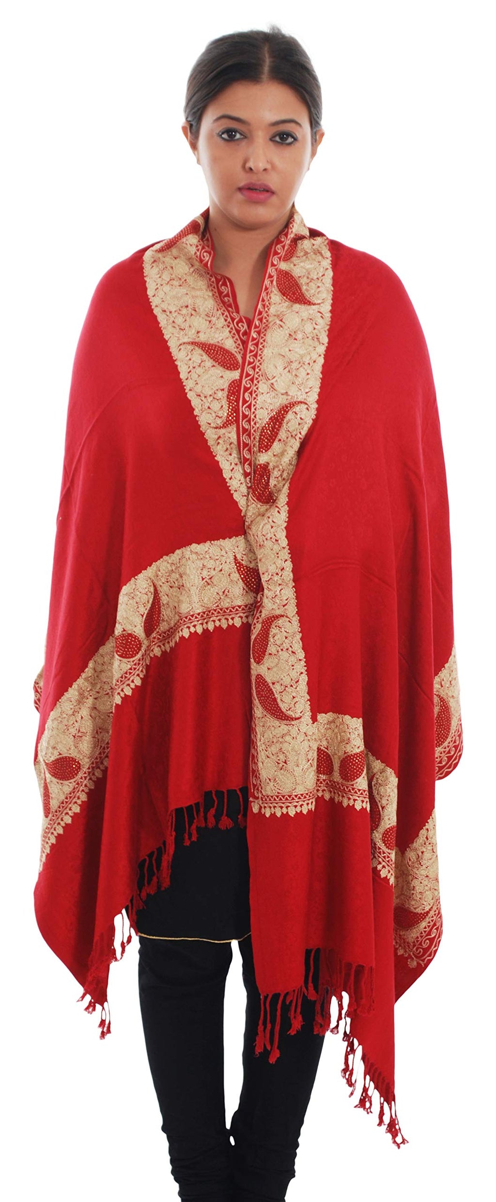 Japroz Women's Stole (red)