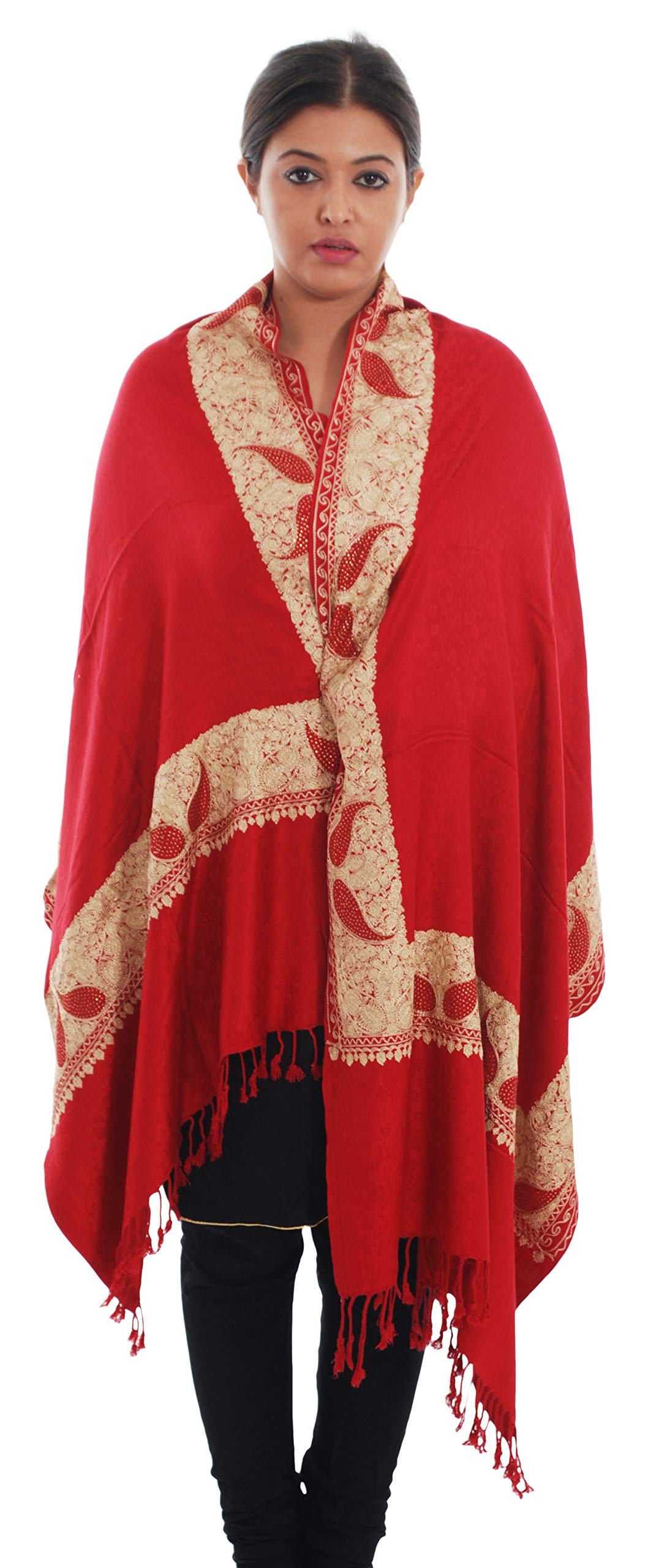 Japroz Women's Stole (red)