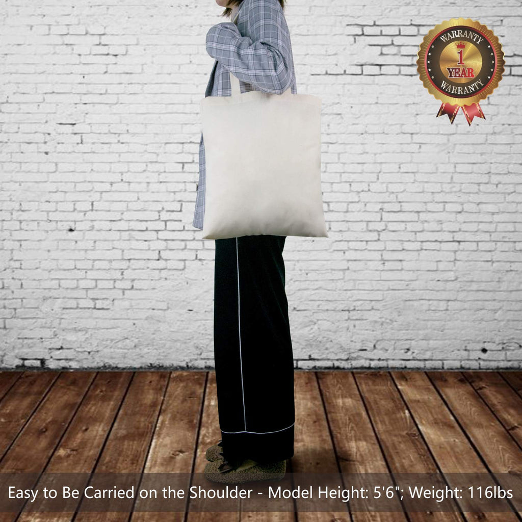 Miramar Pack Economical Cotton Tote Bag, Lightweight Medium Reusable Grocery Shopping Cloth Bags, Suitable for DIY, Advertising, Promotion, Gift, Activity