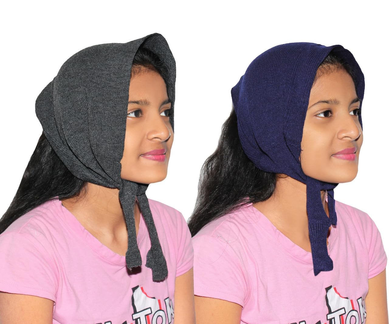 Goodluck Woolen Maternity Muffler for Women | Pack of 2 | Multicolor (Designs May Vary) | Winter Scarf | Size: 31.5 × 10 Inches