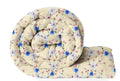 A Brand New - Umi Reversible Double Bed AC Comforter/Blanket/Quilt/Rajai 220 GSM Soft Microfiber Diamond Stitch (90 x 100 Inches/228cm x 254cm) - Comforter Double Bed|Beige & Blue Kafalo