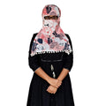 Tolexo Rayon cotton scarf free size with Hook and Lopp Tape closer-printed-free size (Peach)
