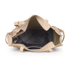 Carrylux Women's Soft PU Tote Bag | Large Single Compartment Shoulder Handbag with Adjustable Strap | Office, College & Casual (Beige)