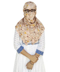 Switchon Rayon Anti Pollution Full face Scarf UV Sun Rays Protection scarf for women - Free Size (Peach-3)
