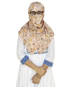 Switchon Rayon Anti Pollution Full face Scarf UV Sun Rays Protection scarf for women - Free Size (Peach-3)
