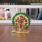 KridayKraft Elegant Tirupati Murti – Lord Venkateswara Swami Tirupati Balaji Vishnu JI Murti Idol Shank Chakar Tilak Statue for Temple (Golden)