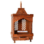 Shilpi Brown Sheesham Antique Wooden Temple/Mandir/Puja Esstential/Wooden Mandir (Design 1)