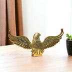 KridayKraft Aluminium Flying Eagle Showpiece Decorative Statue Antique Showpiece Memento Trophy Award, Vastu Power Strength