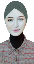 TCP Women’s Turban Cap Premium Jersey Under Scarf,Bonette InnerCap,Headscarves,Hijab (SAGE GREEN)