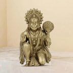 Shilpkala 5 Inch Premium Brass Hanuman Ji Idol – Decorative Brass Items for Temple & Home, Spiritual Gift Item for Wedding & Farewell, Statue for Daily Worship