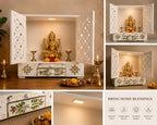 Kamdhenu Art and Craft Wooden Temple/Home Temple/Pooja Mandir/Pooja Mandap/Temple