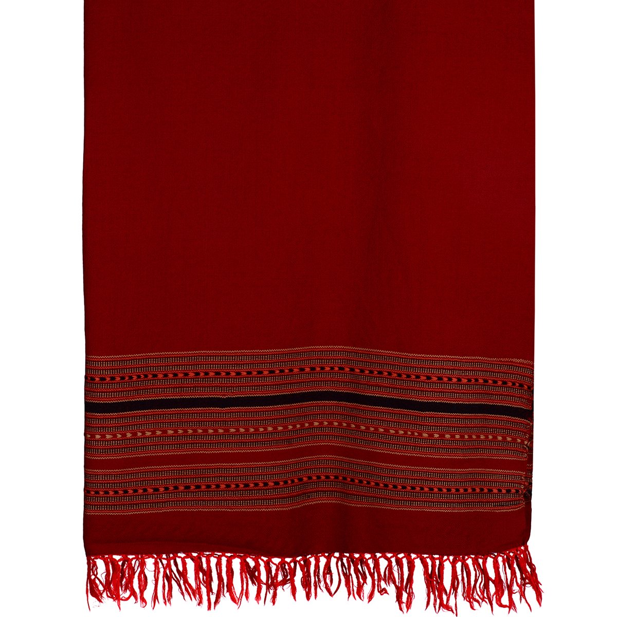 Tribes India Women's Shawl (Maroon)