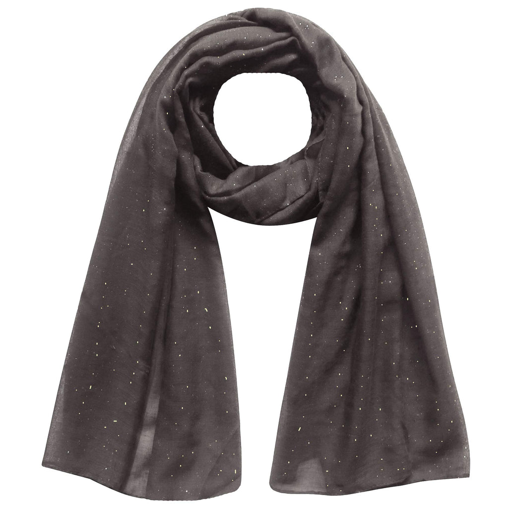 Lina & Lily Solid Shimmer Sparkle Glitters Sheer Maxi Shawl Head Scarf Hijab (#4 TAUPE)