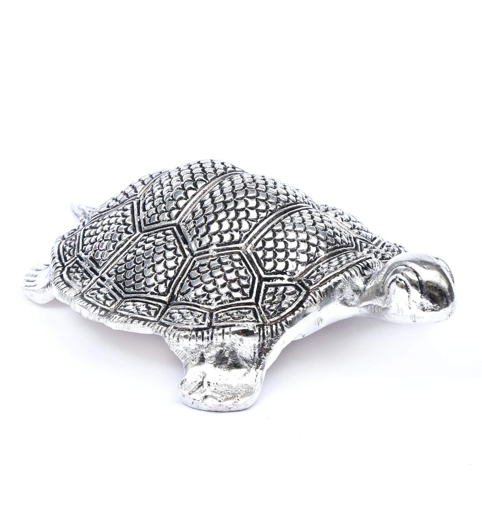 KridayKraft Metal Turtle (Tortoise for Vastu Feng Sui) kachua Yantra for Good Luck, Gift for Career and Luck Home Decoration