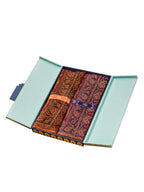 Pashmoda His and Her Gift Set of Jamawar shawls With Wooden Gift Box